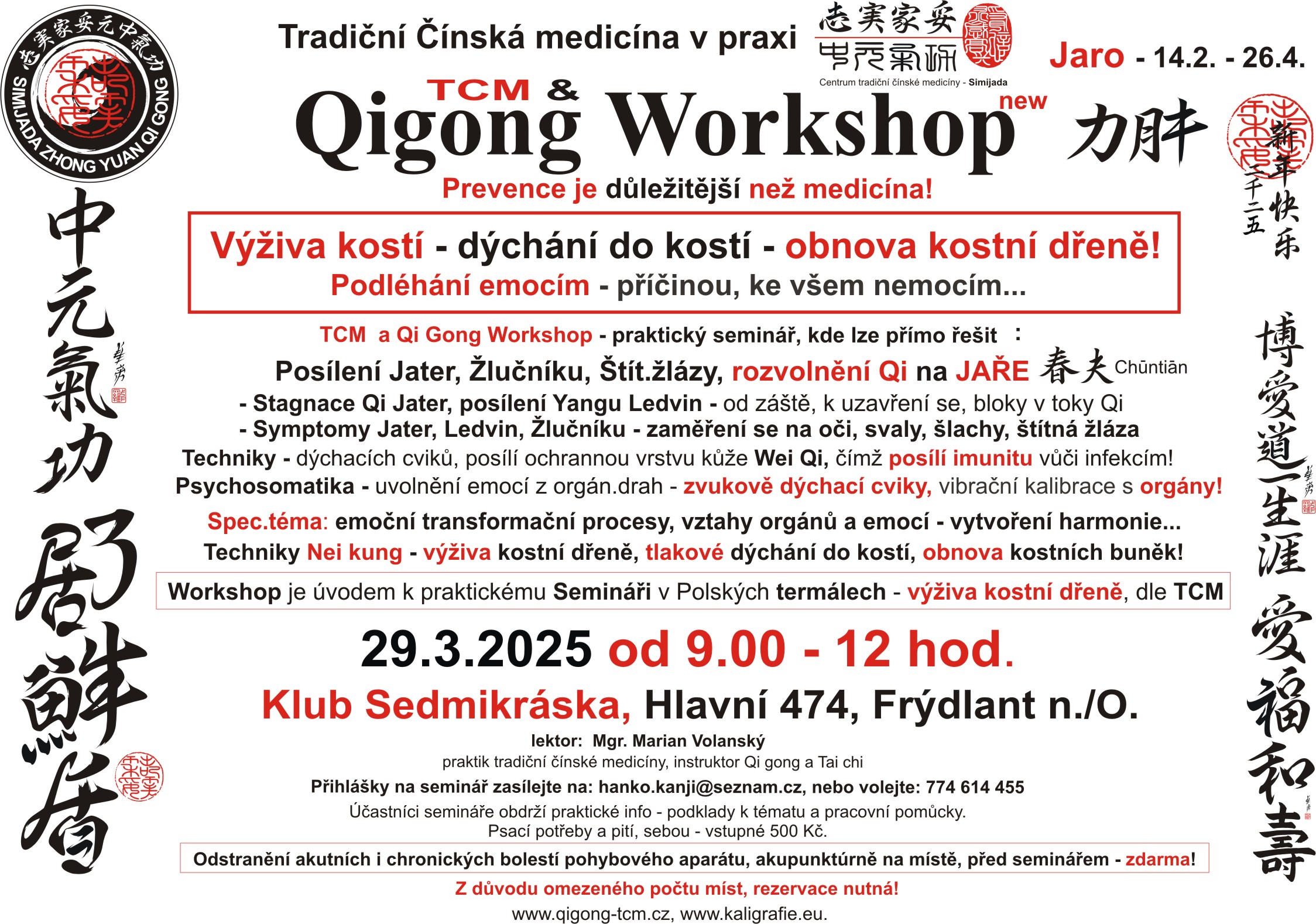 Workshop TCM FRÝDLANT 2025